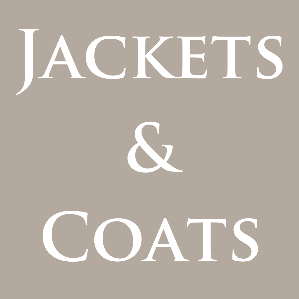 Jackets and Coats #