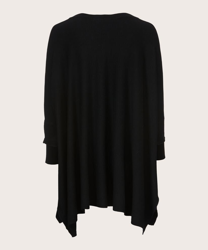 MASAI Black Fosna Poncho Style Sweater 1002018