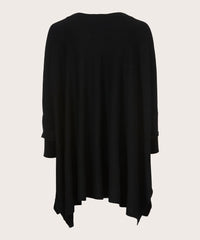 MASAI Black Fosna Poncho Style Sweater 1002018