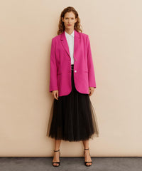 1009981 Black Scarlet Mesh Solid Skirt MASAI