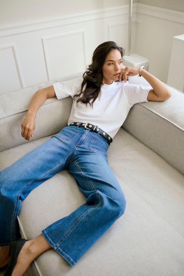 Kaffe 10510722 Brook Hw Reg Fit Jeans 30"  Leg