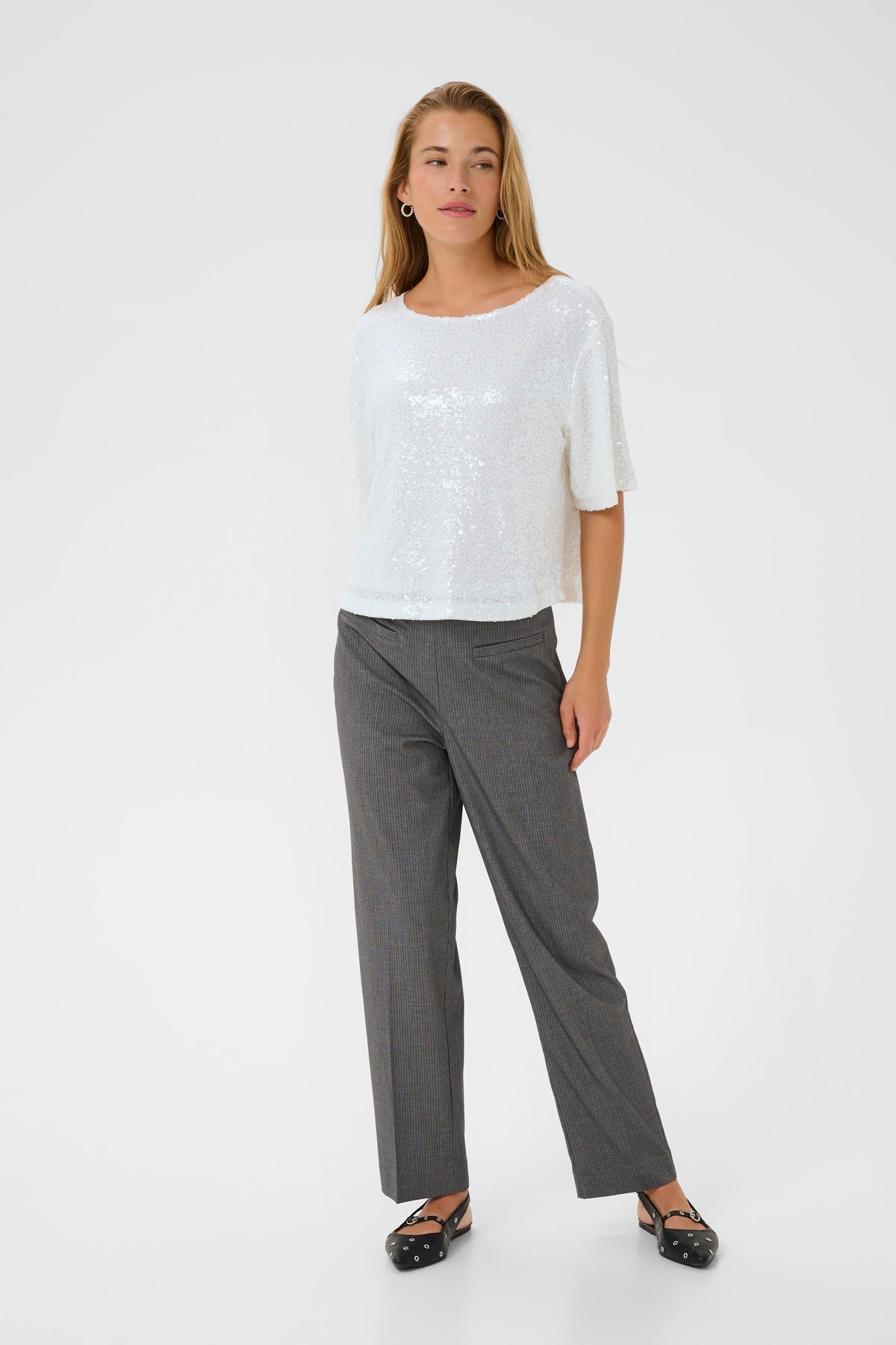 Kaffe 10510898 Amiranda Paillettenbluse