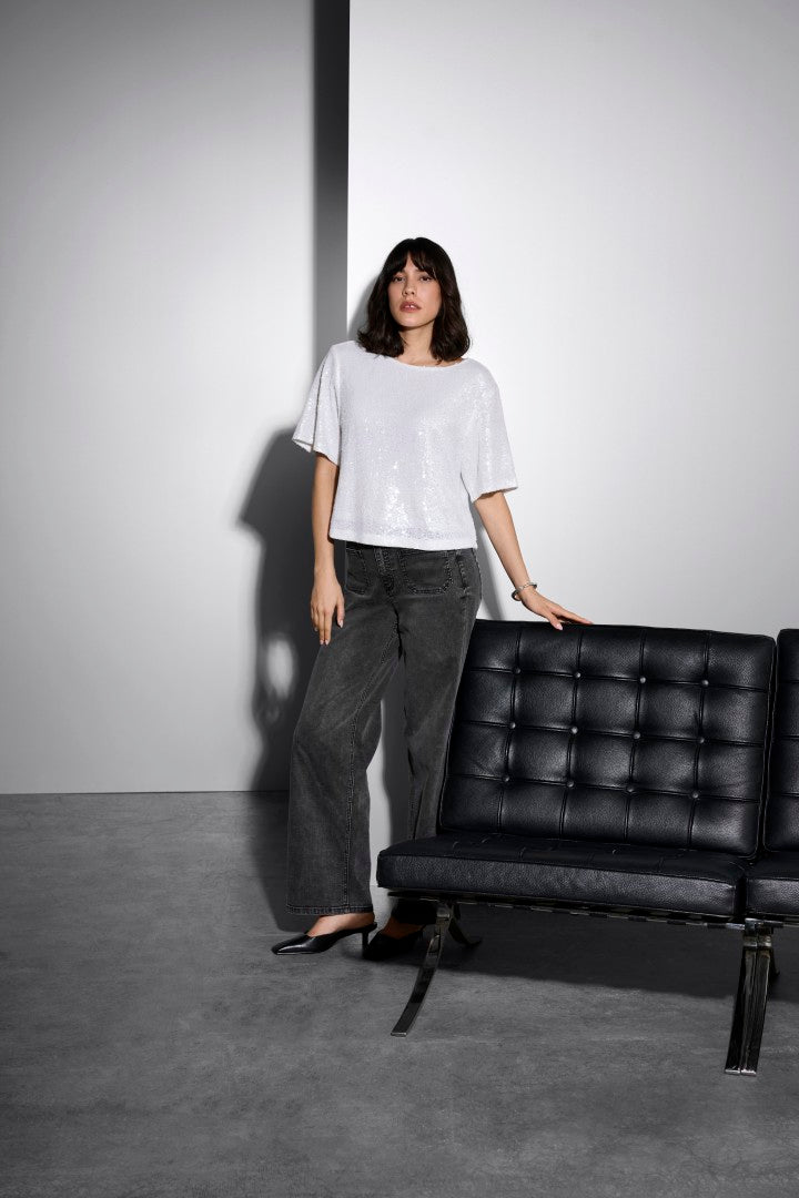 Kaffe 10510898 Amiranda Paillettenbluse