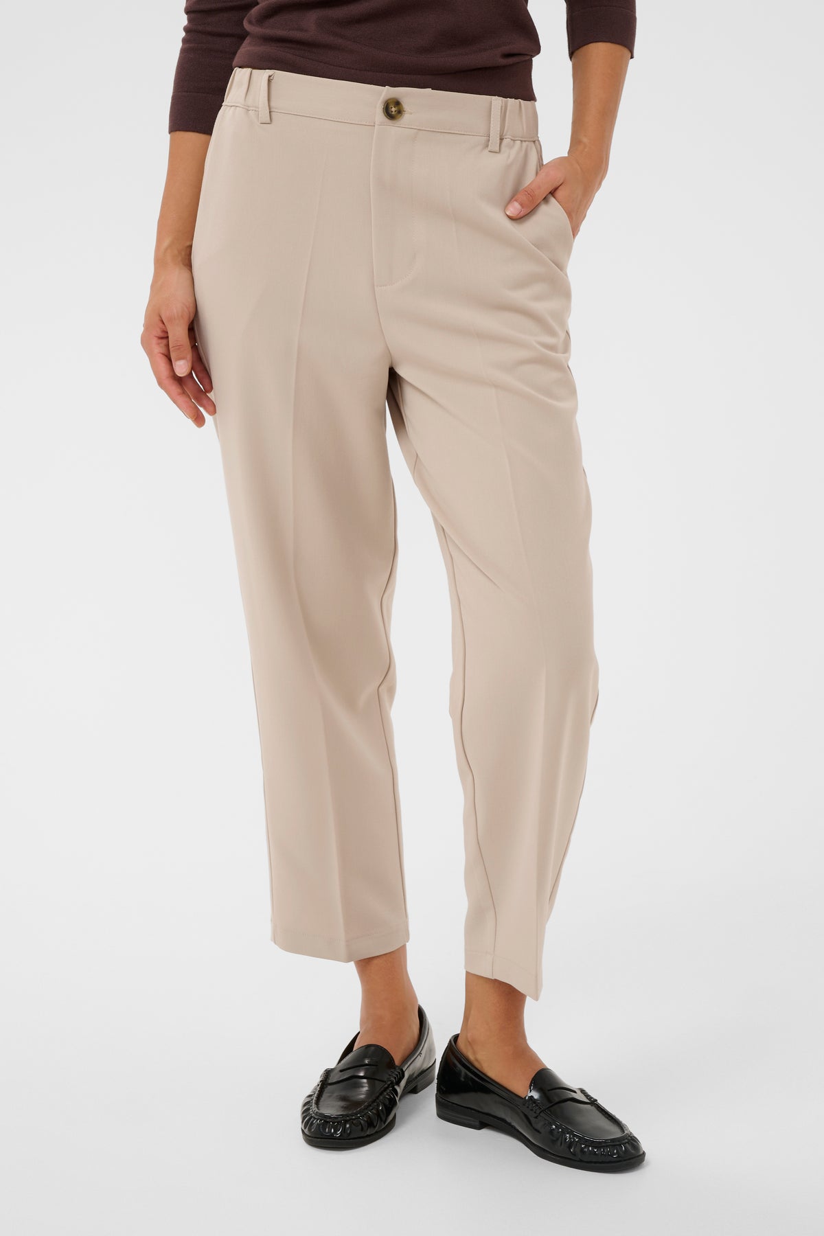 Kaffe 10511224 Heather Cropped Pants