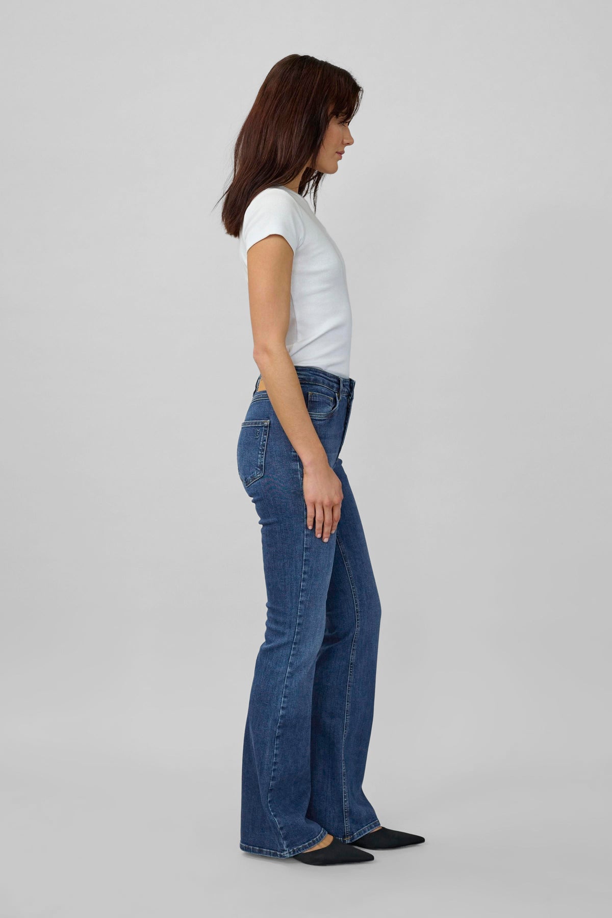 My Essential Wardrobe 10704358 The Dekota 148 High  Waist Bootcut  32  Leg