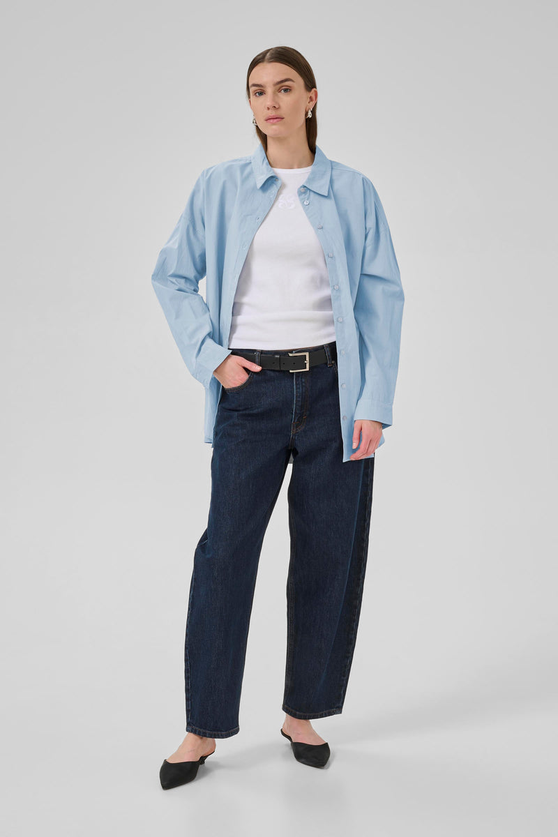 My Essential Wardrobe 10705021 Sunna Boxy Shirt Shirt l/s