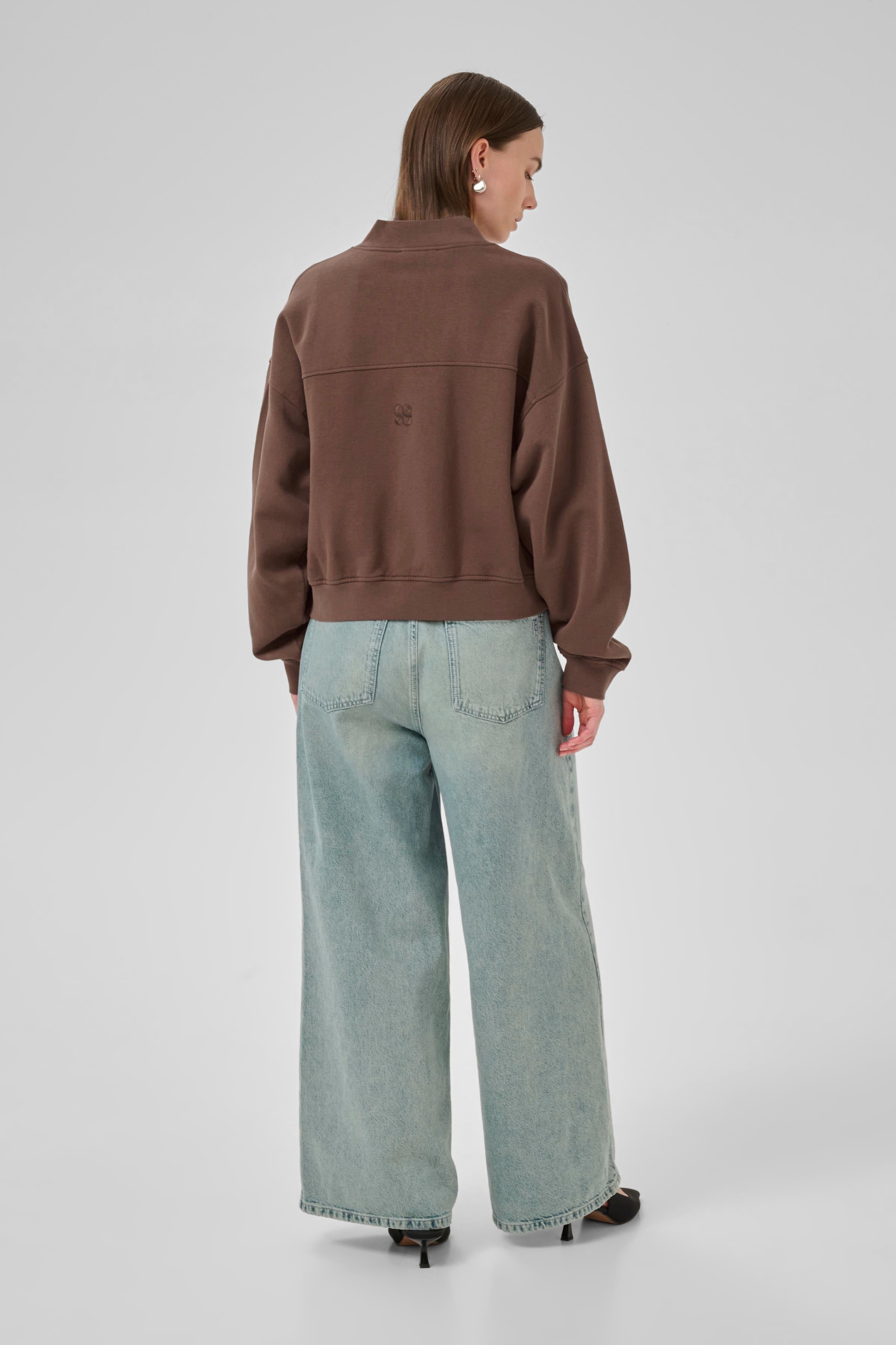 My Essential Wardrobe 10705247 Meta Short Sweat Jacket / Pullover