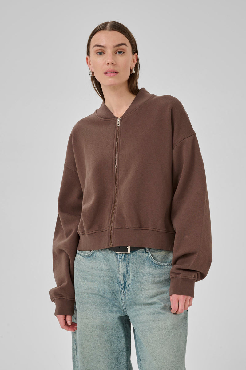 My Essential Wardrobe 10705247 Meta Short Sweat Jacket / Pullover