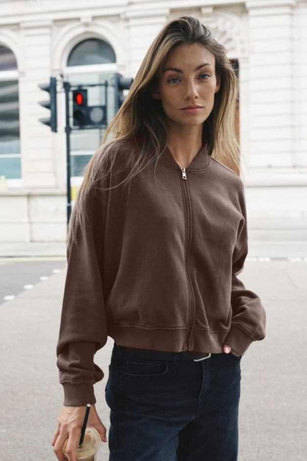 My Essential Wardrobe 10705247 Meta Short Sweat Jacket / Pullover