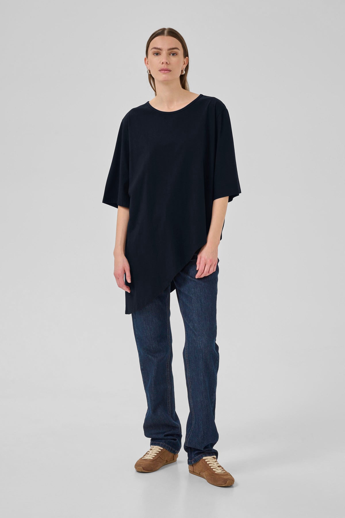 My Essential Wardrobe 10705255 Lea Asymetric Tee Blouse l/s