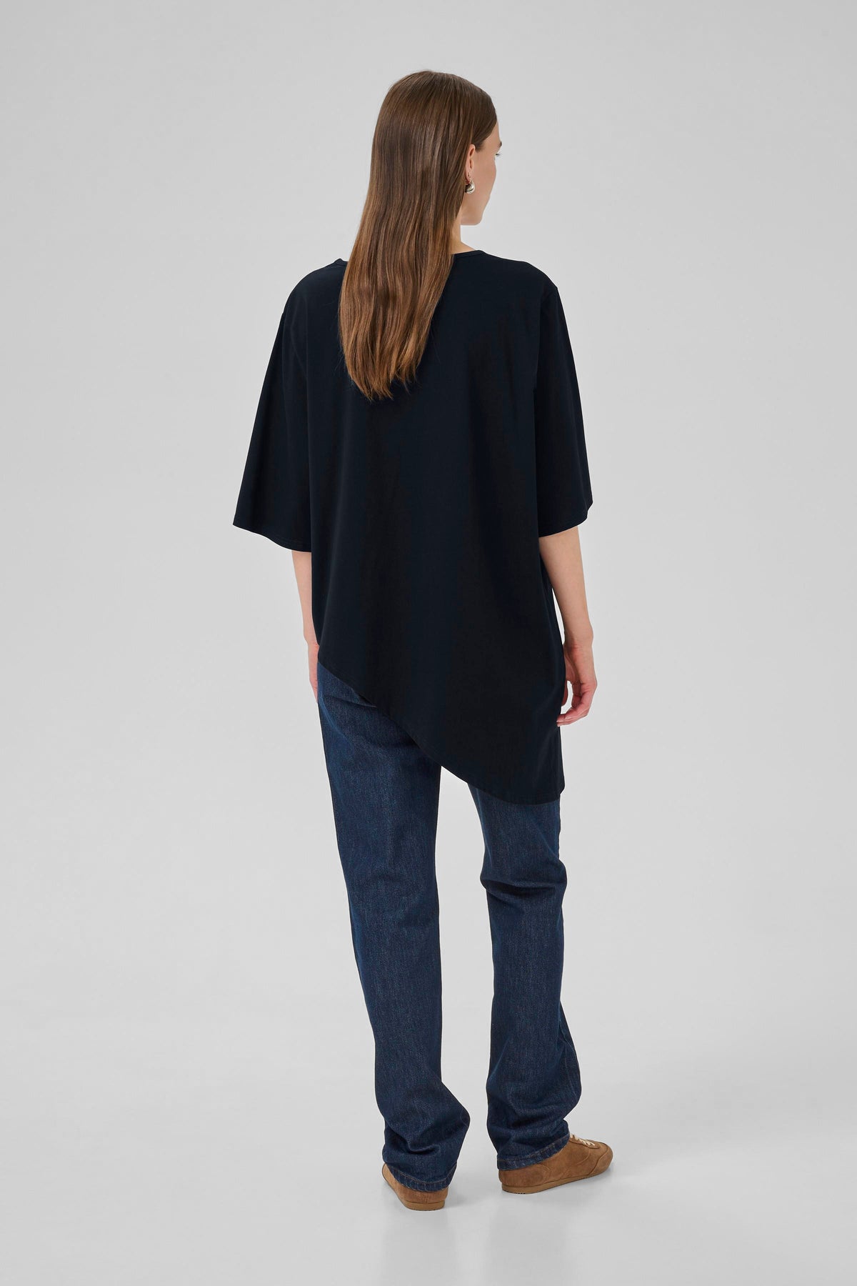 My Essential Wardrobe 10705255 Lea Asymetric Tee Blouse l/s