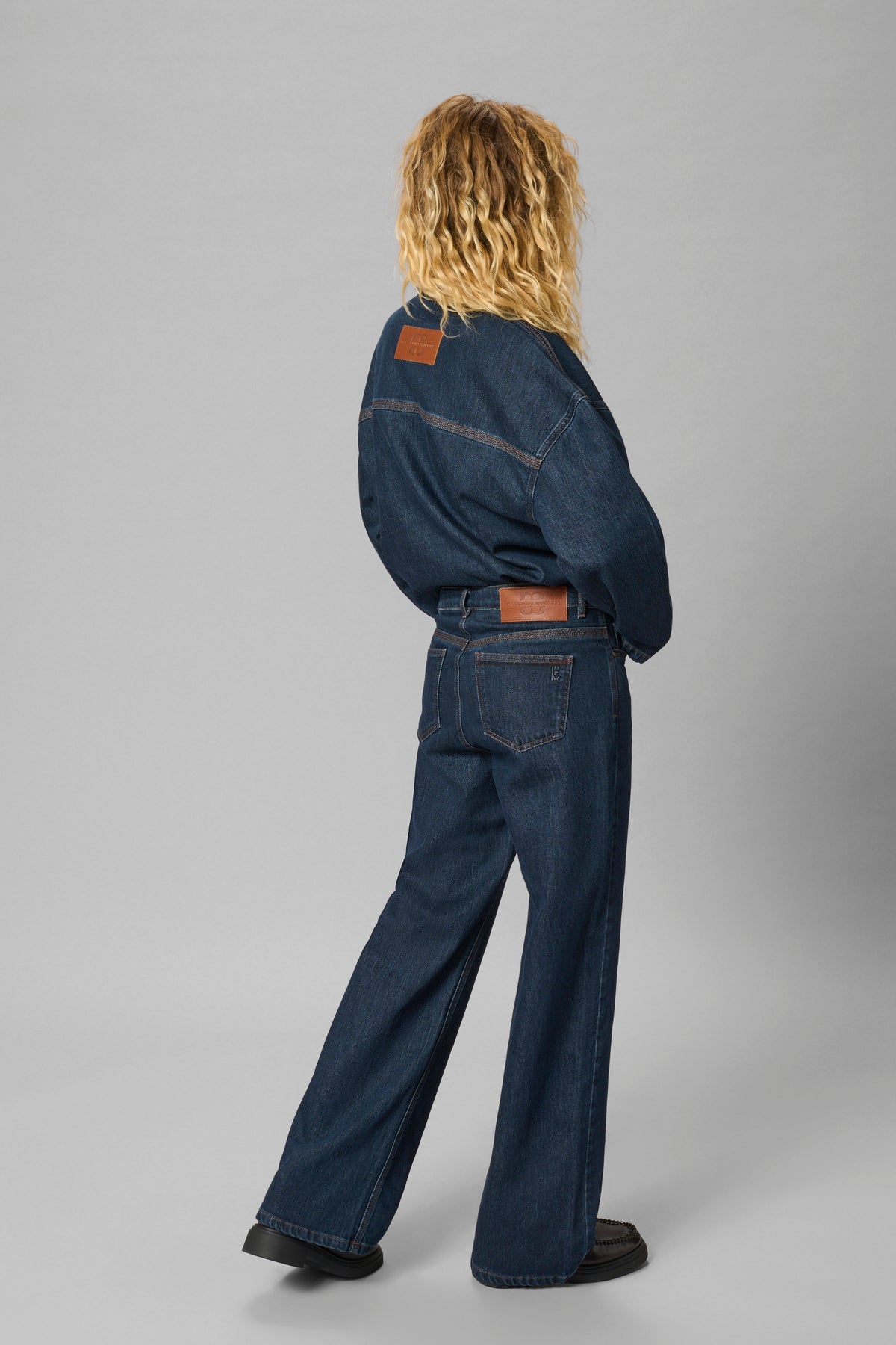 My Essential Wardrobe 10705267 Karli 139 High Wide Deco Denim Jeans