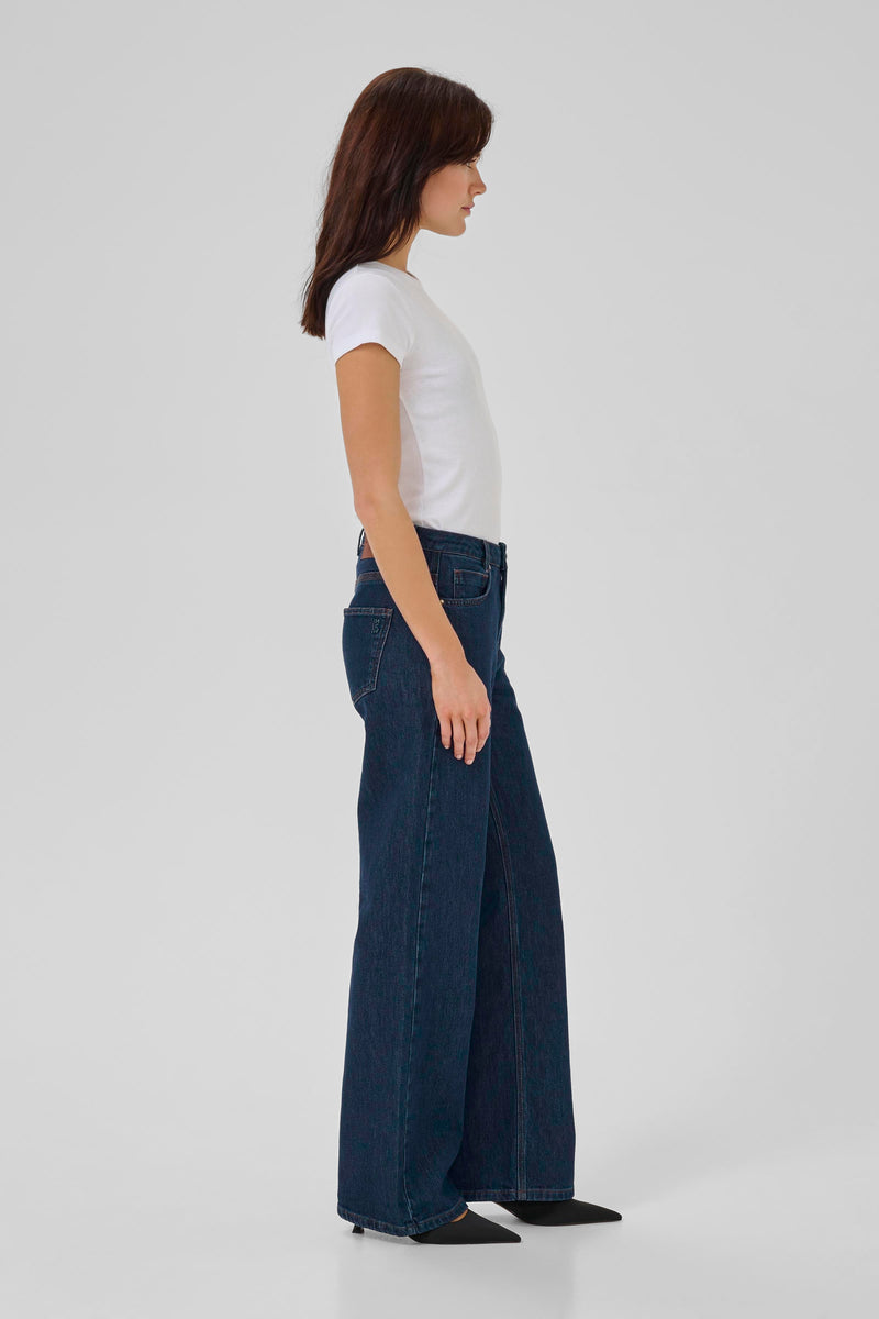 My Essential Wardrobe 10705267 Karli 139 High Wide Deco Denim Jeans