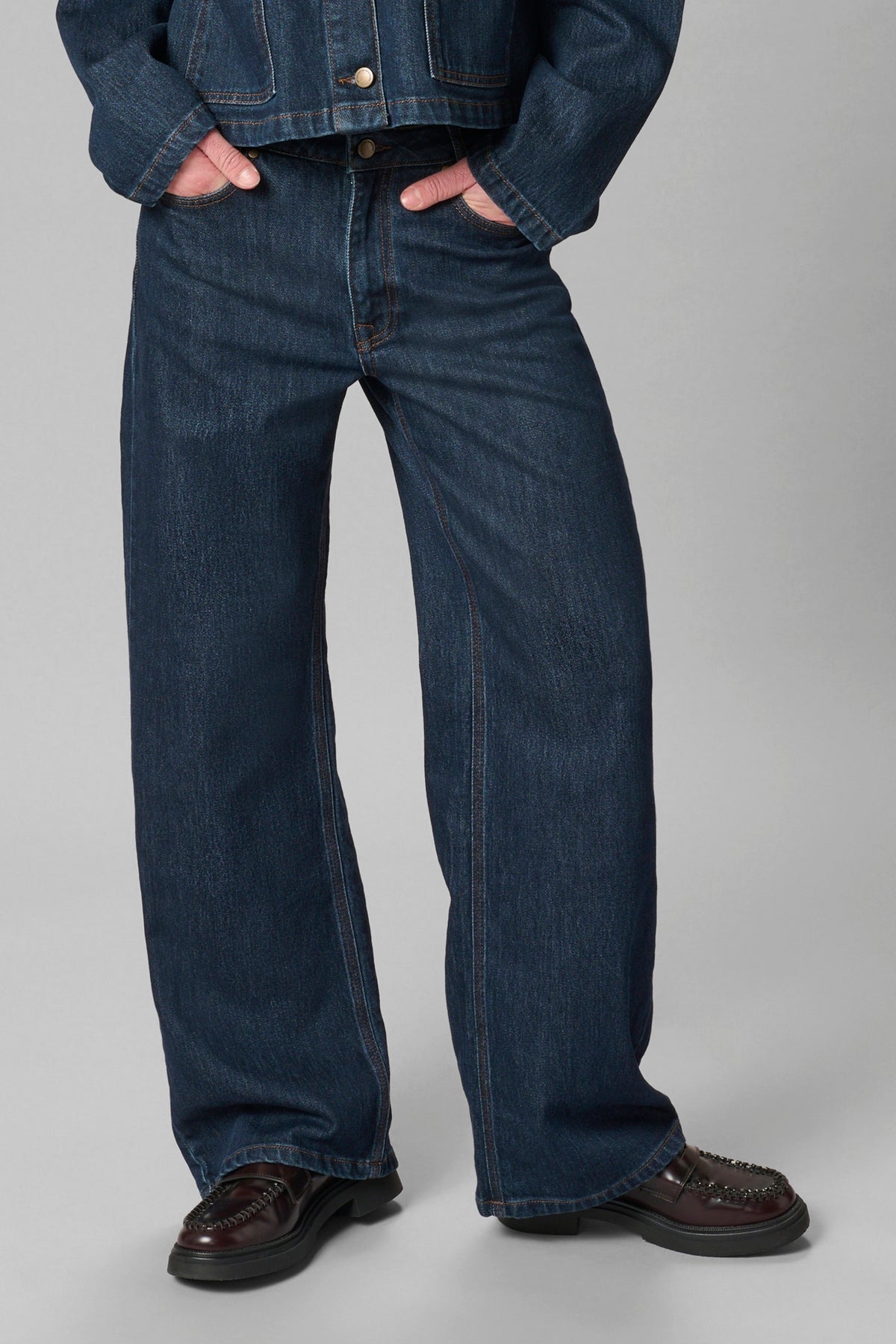 My Essential Wardrobe 10705267 Karli 139 High Wide Deco Denim Jeans