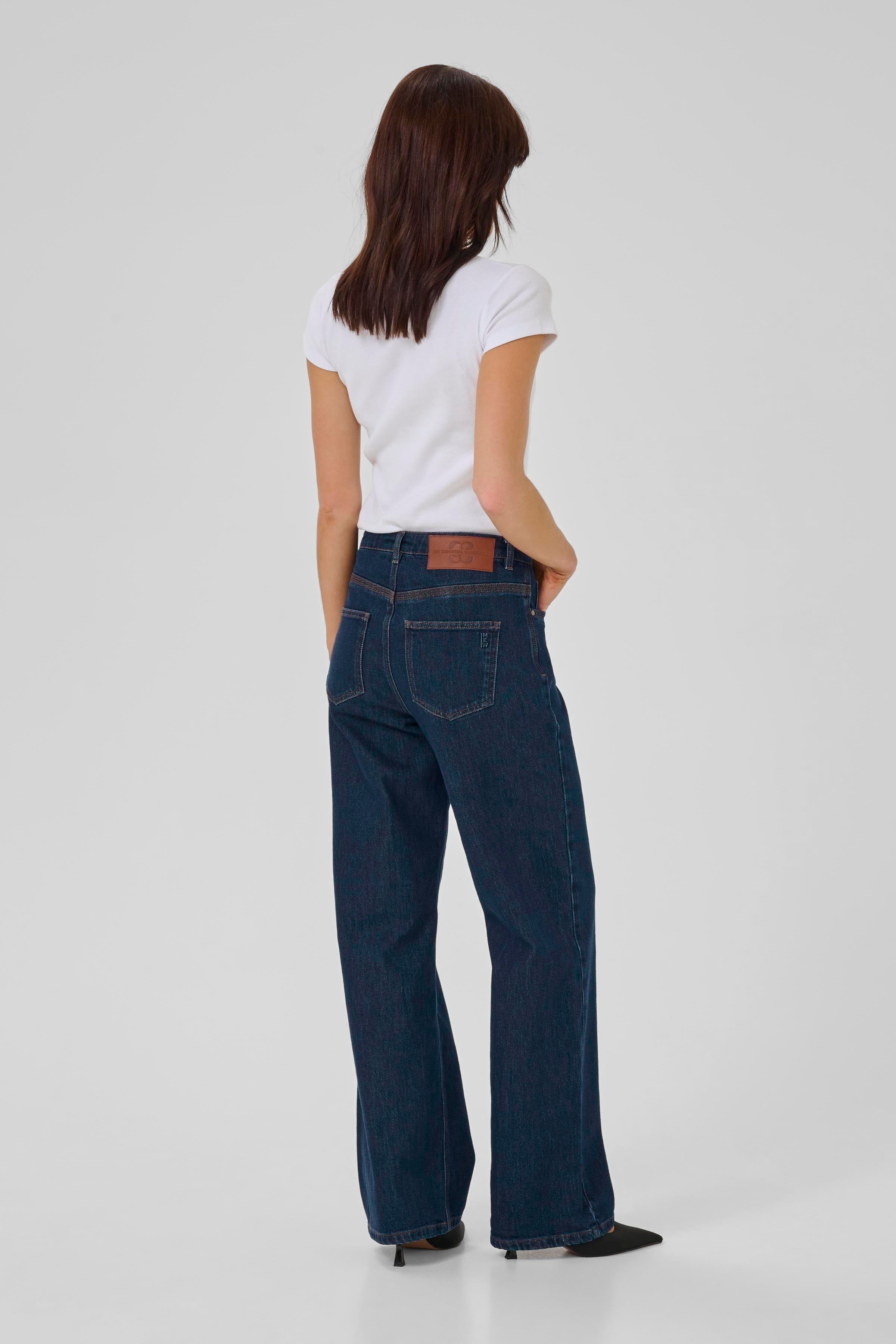 My Essential Wardrobe 10705267 Karli 139 High Wide Deco Denim Jeans