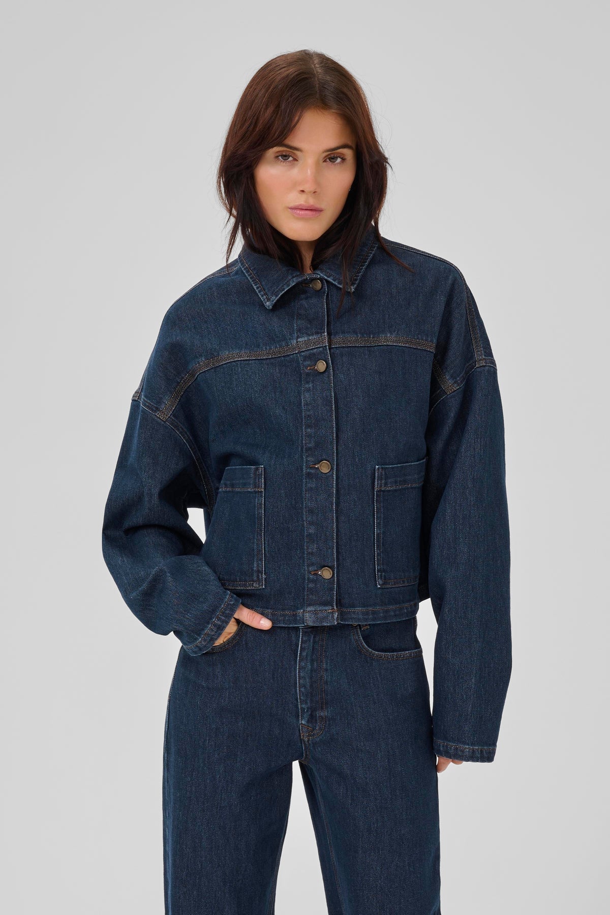 My Essential Wardrobe 10705268 Malle 139 Deco Denim Jacket