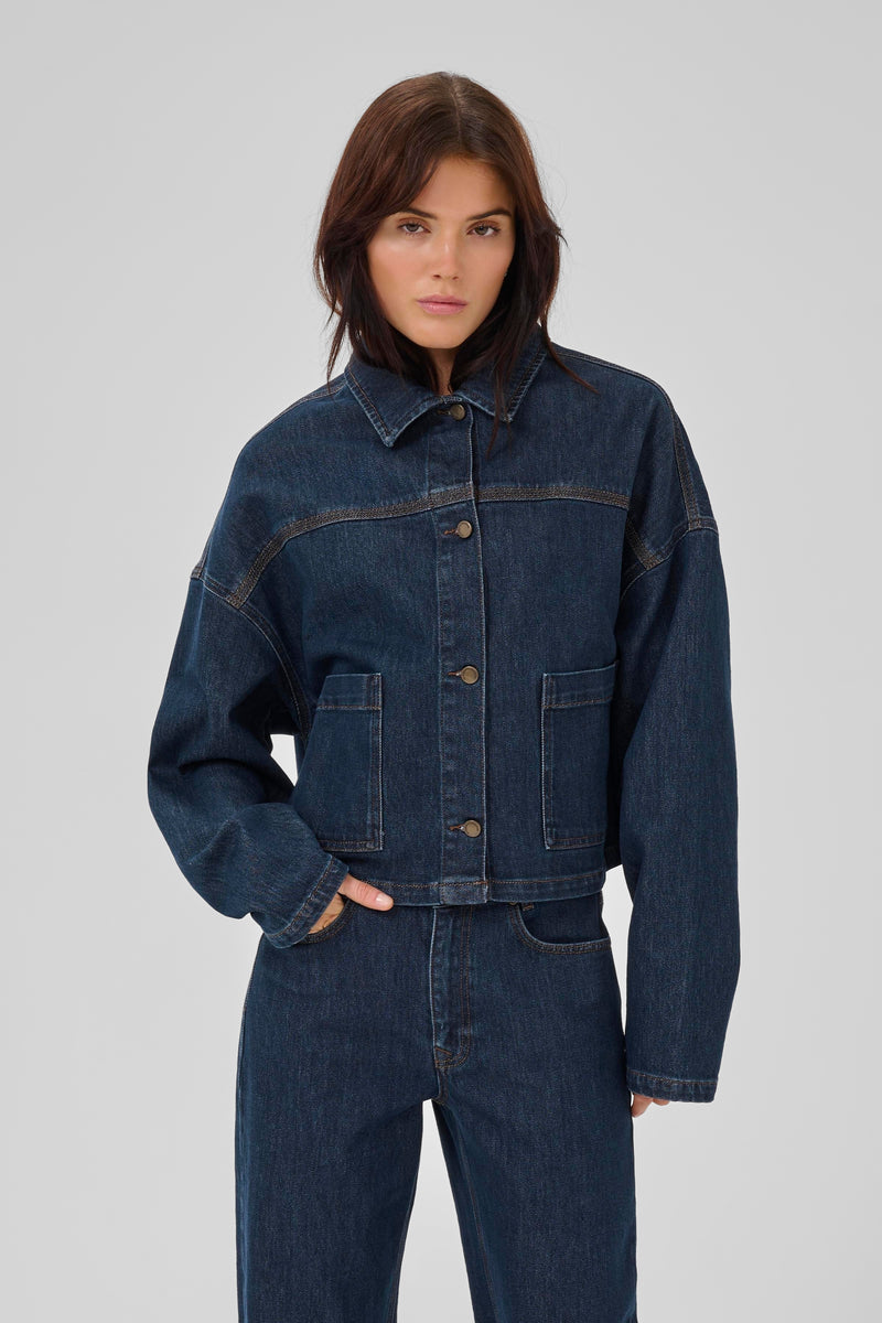 My Essential Wardrobe 10705268 Malle 139 Deco Denim Jacket