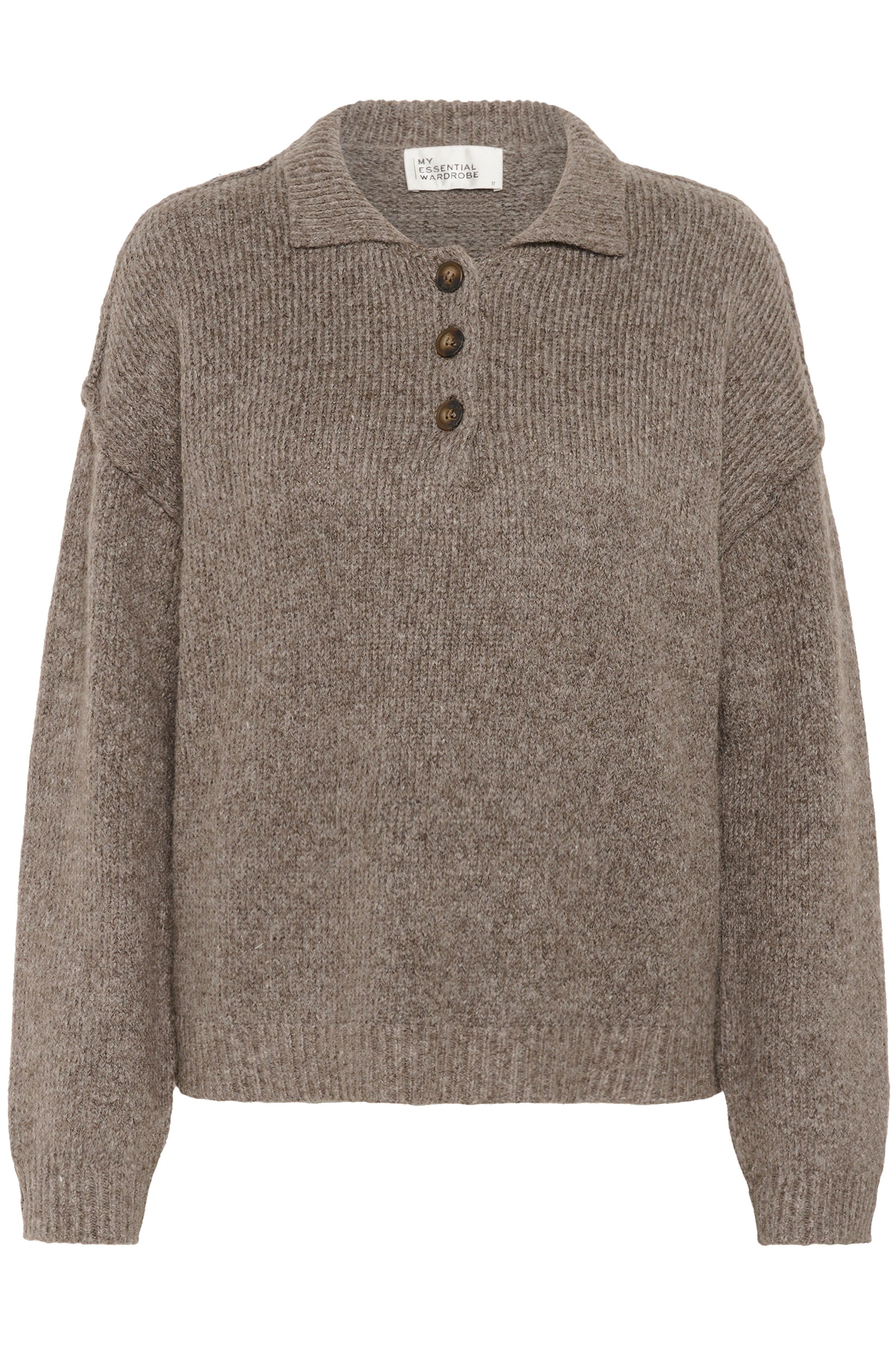 My Essential Wardrobe 10705312 Paloma Polo Pullover Knit