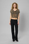 My Essential Wardrobe 10705368 Olly Knit  Waterfall Top