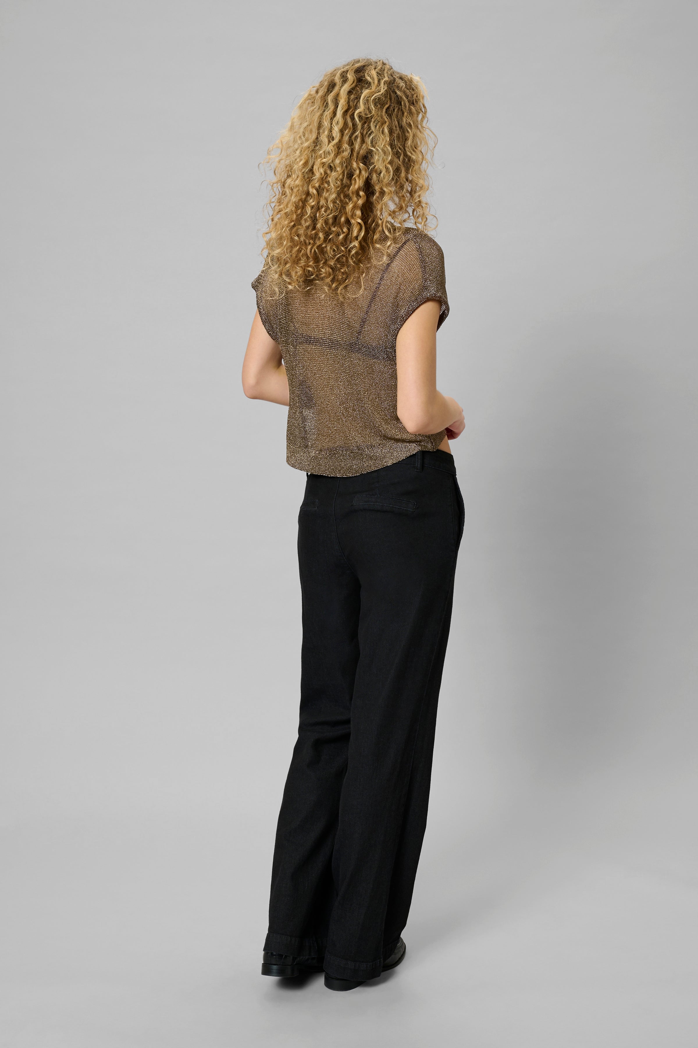 My Essential Wardrobe 10705368 Olly Knit  Waterfall Top