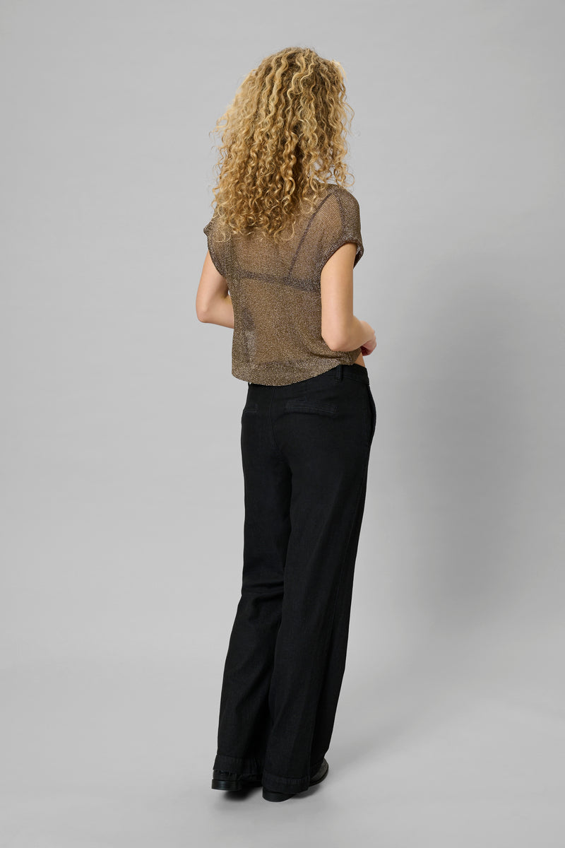 My Essential Wardrobe 10705368 Olly Knit  Waterfall Top