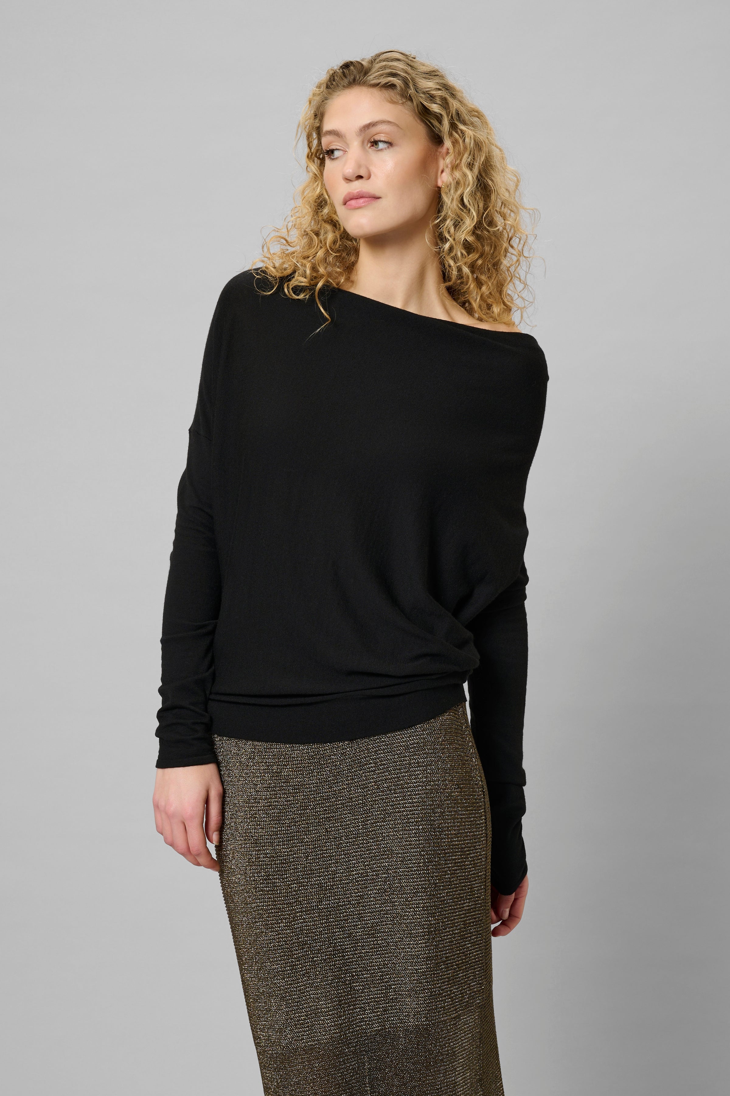 My Essential Wardrobe 10705397 Polly Wasserfall-Strickbluse