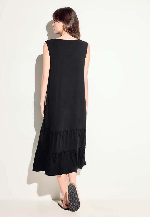 144024 Black Solid Jersey Dress