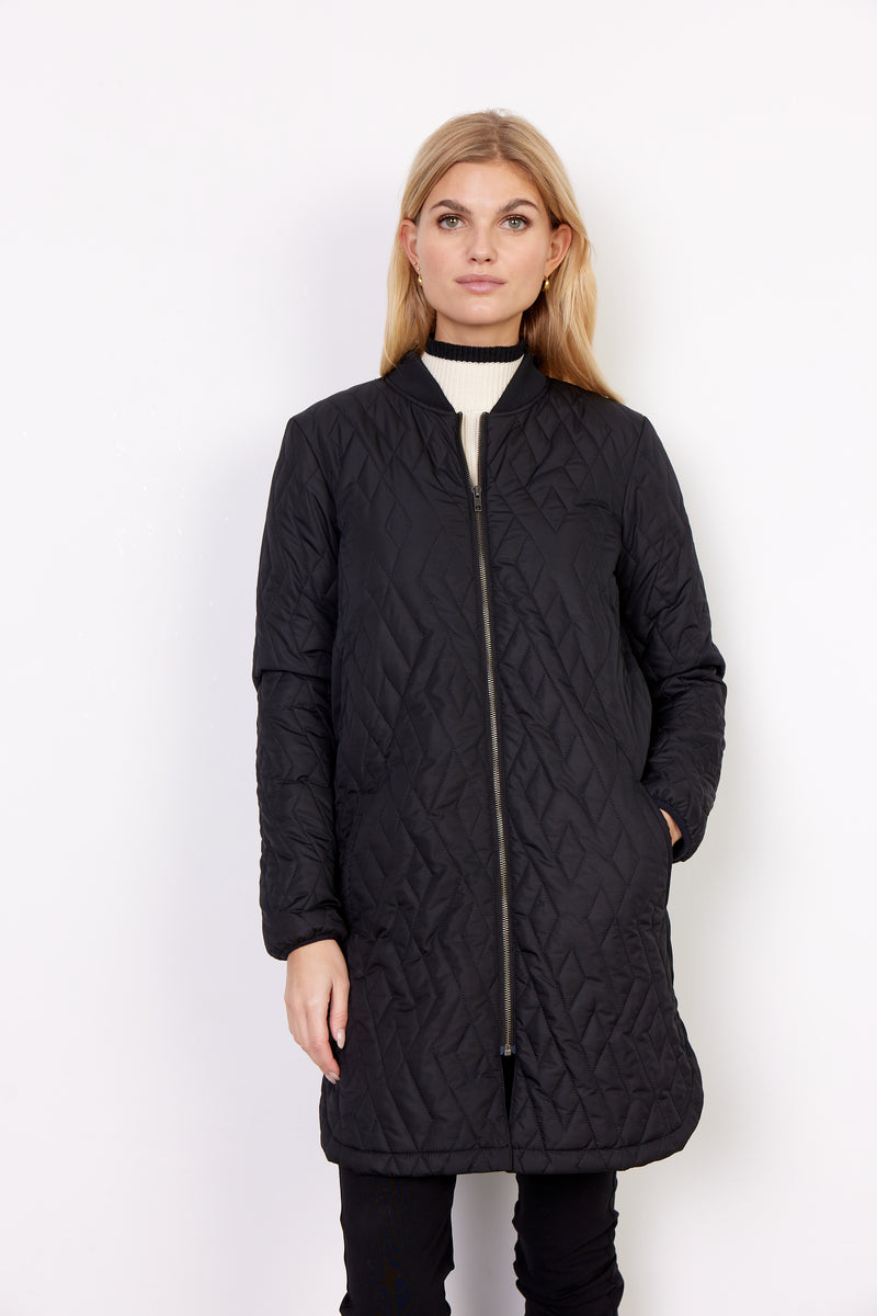 16782 BLACK Soya Concept -Fenya 10 quilted jacket