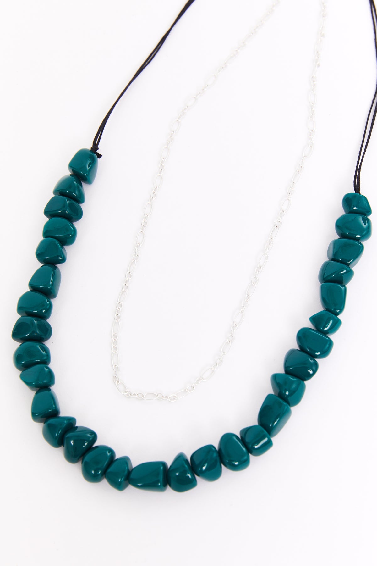 White Stuff 444033 Stacked Beaded Necklace