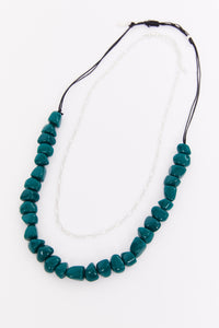 White Stuff 444033 Stacked Beaded Necklace