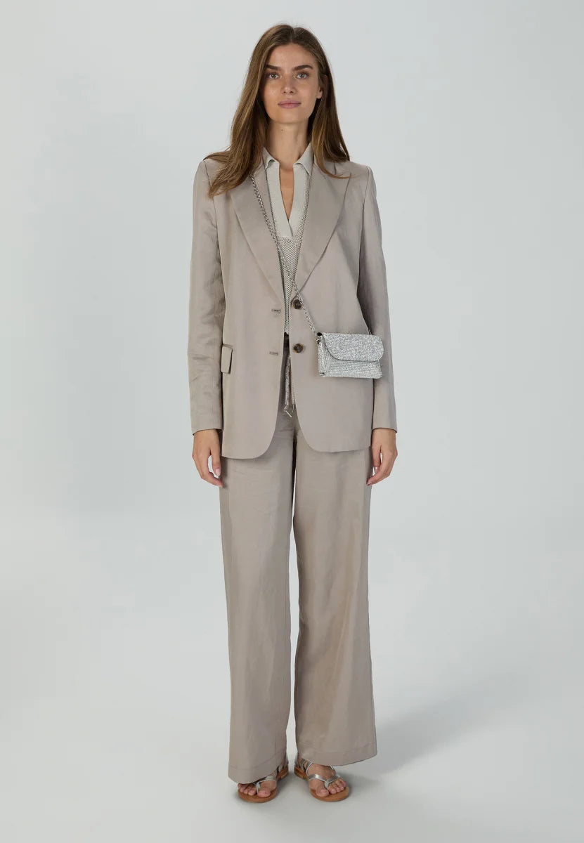 Marc Aurel 1852-1000-93406 Linen Mix Twill Pants