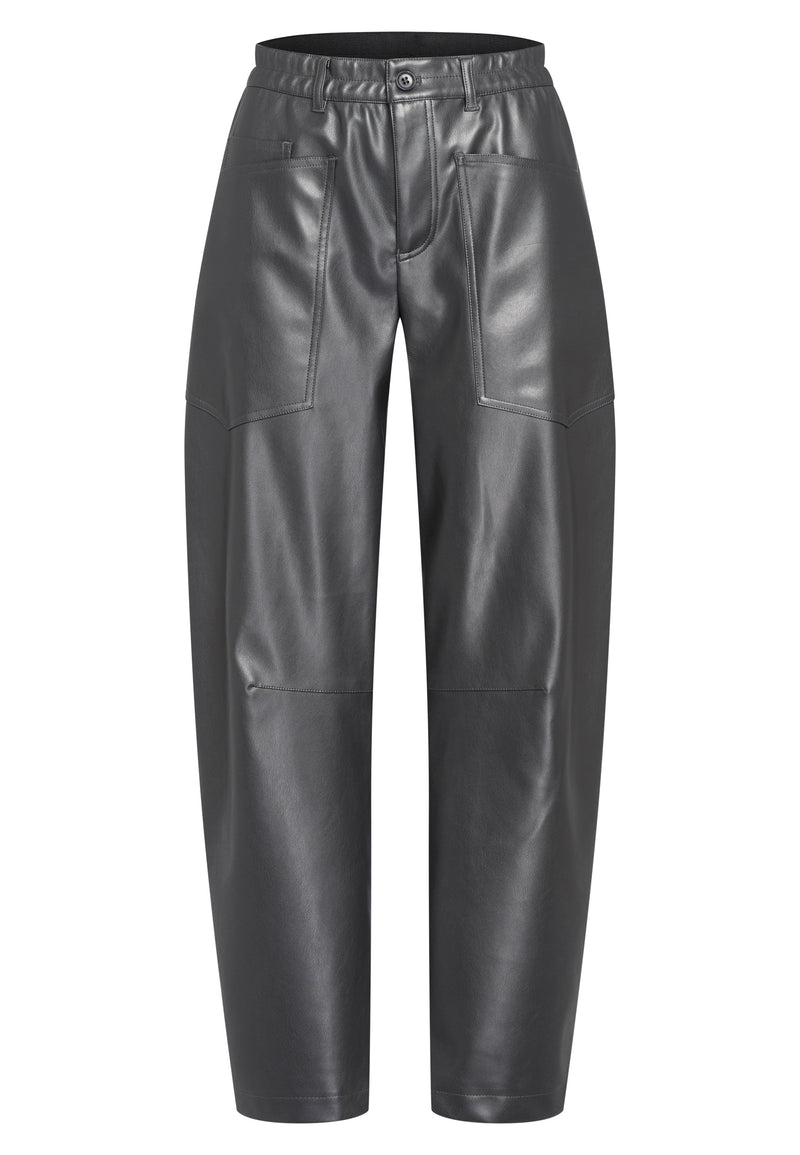 Marc Aurel 1914-2001-93332  Pleather Loose Leg Trousers
