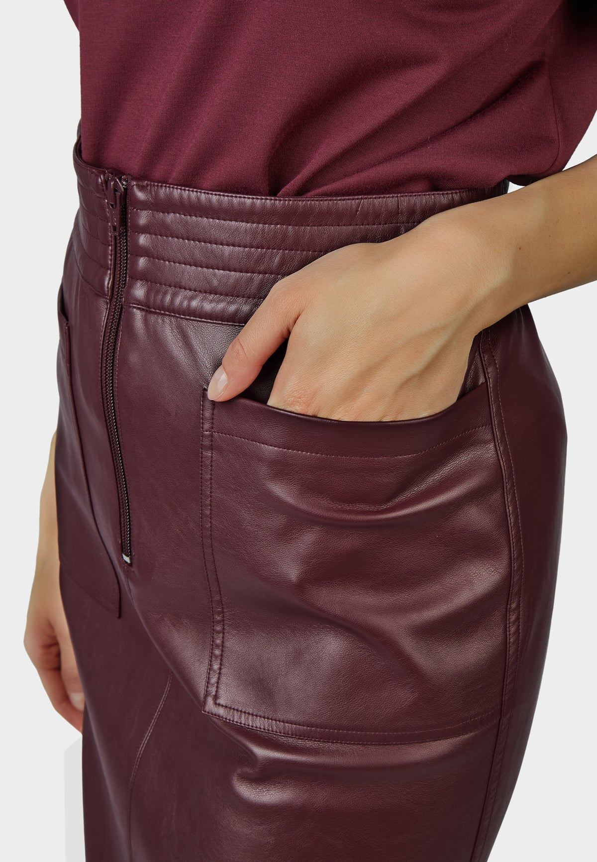 Marc Aurel 2330-2020-92699 Pleather Skirt