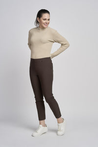 Pinns 302 CT Buttercup Slim Leg Bengaline Ankle Grazer With Back Split