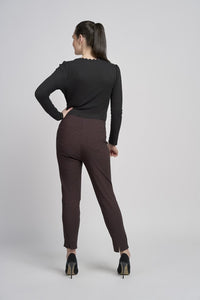 Pinns 302 CT Buttercup Slim Leg Bengaline Ankle Grazer With Back Split