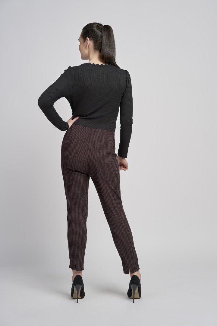 Pinns 302 CT Buttercup Slim Leg Bengaline Ankle Grazer With Back Split