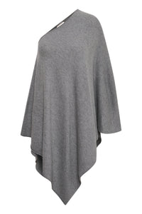 Part Two 30301357 Kristanna Poncho Grey Melange