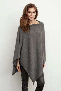 Part Two 30301357 Kristanna Poncho Grey Melange