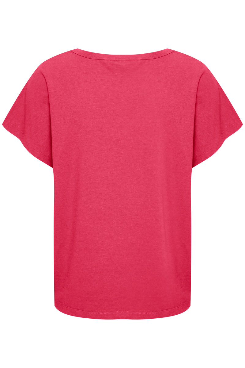 30308567-SS24 Claret Red Evenye T-Shirt