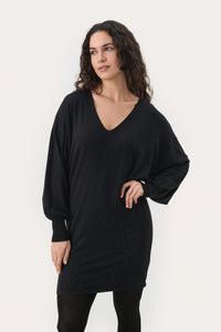 30309110 Schwarzes Strass-Kleid Macey, Teil Zwei