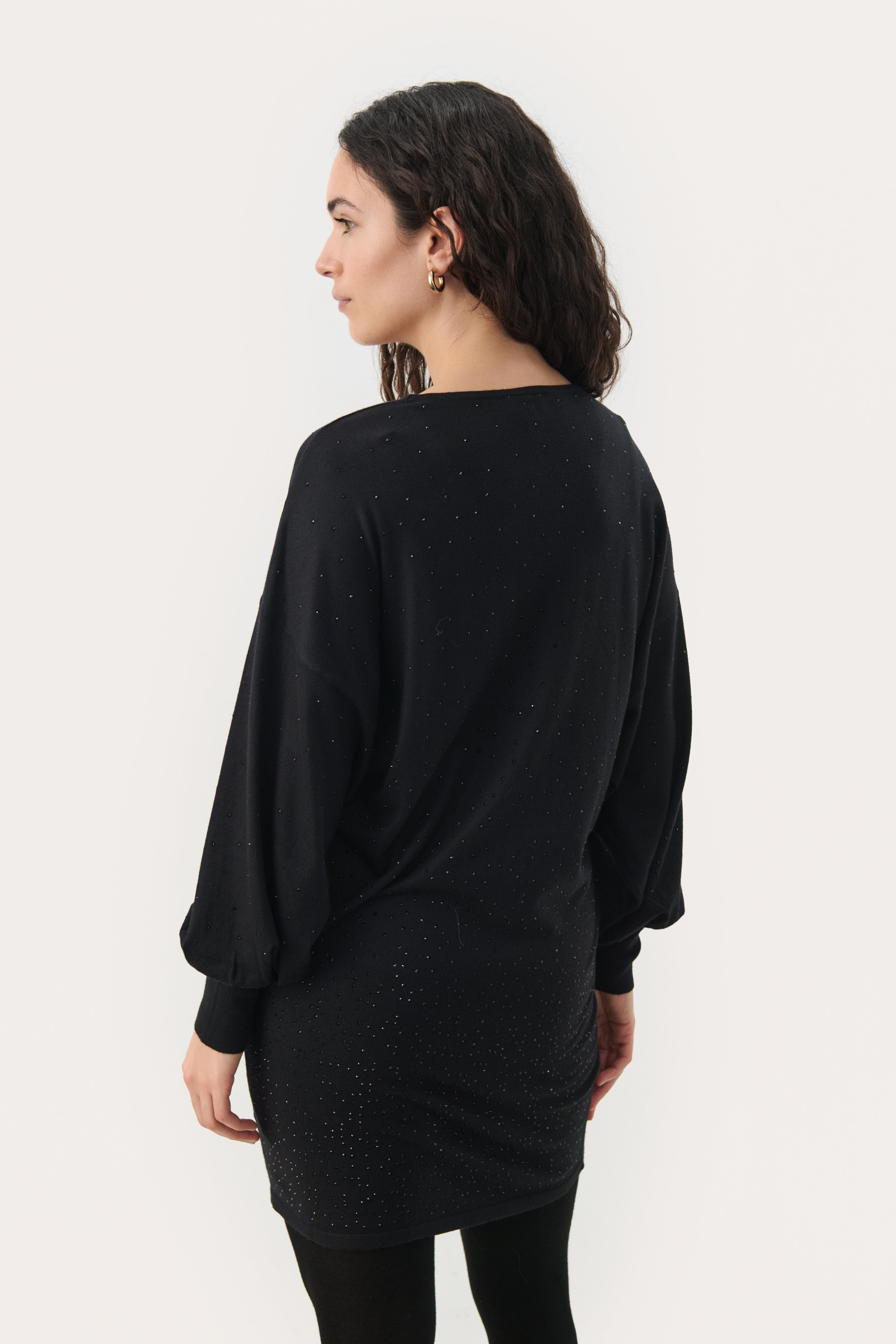 30309110 Schwarzes Strass-Kleid Macey, Teil Zwei