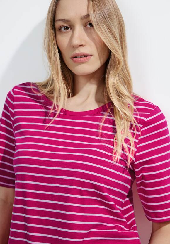 321114 Pink Sorbet Cecil Stripped Tee