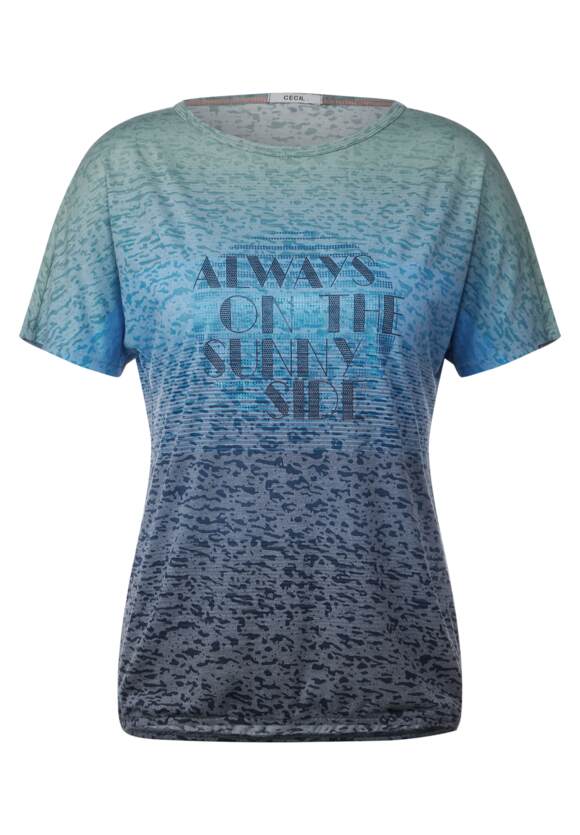 321140 Universal Blue Cecil Wording T Shirt