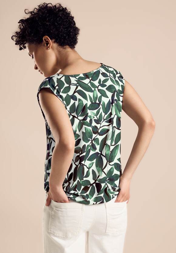 321515 COOL VINTAGE GREEN Street One Printed Matmix Top