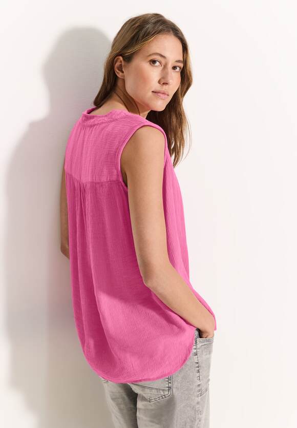 344777 Bloomy Pink Structure Blouse Top