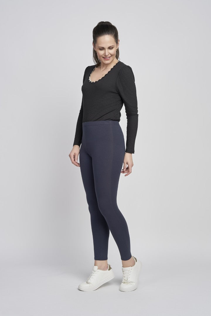 Pinns 362L SS25 – Leggings aus schlichter Stretch-Baumwolle