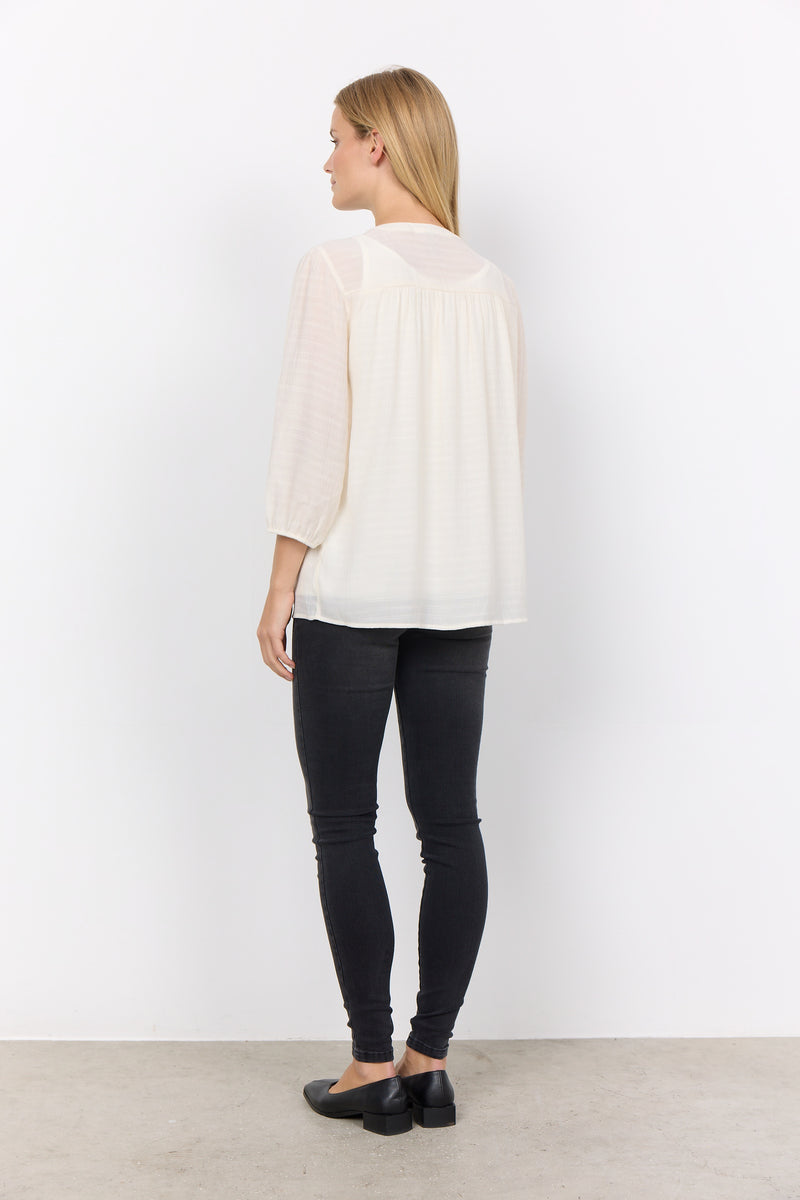 40595 CREAM Soya Concept-Calypso 7  classic blouse