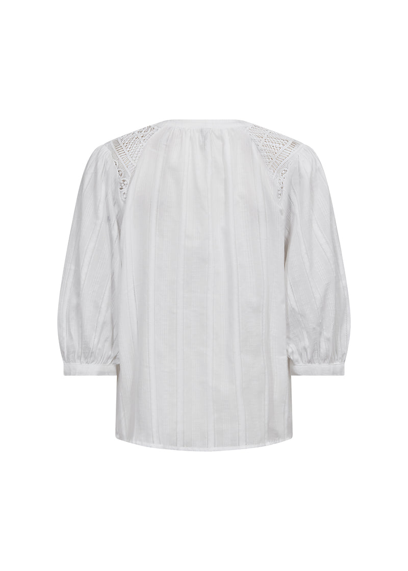 40602 WHITE Soya Concept Cotton Pintuck Shirt