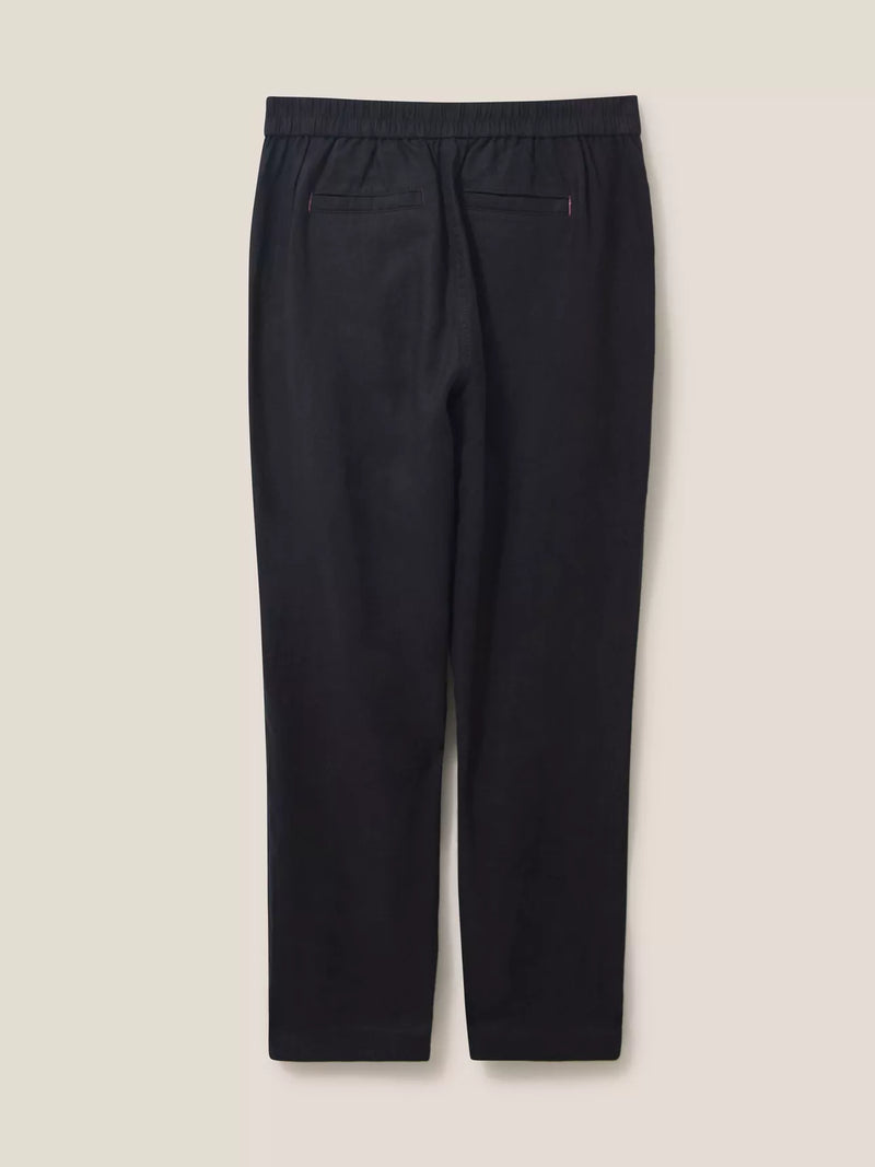 438504-A PURE BLACK Pantalon en lin White Stuff Rowena