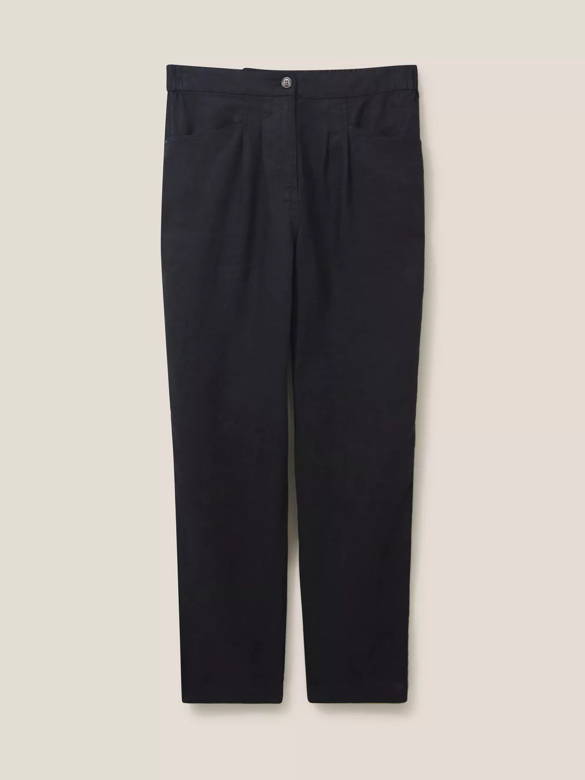 438504-A PURE BLACK White Stuff Rowena Linen Trouser